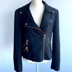 Calvin Klein Gold Zipper Jacket Black